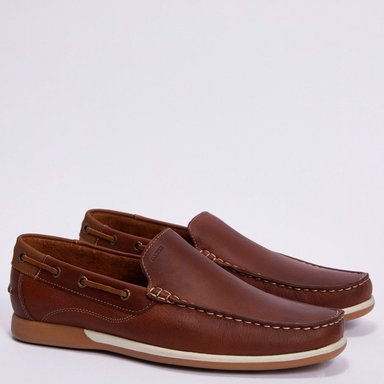 ZAPATILLAS HOMBRE DAUSS CUERO MARRÓN 1102C - 2