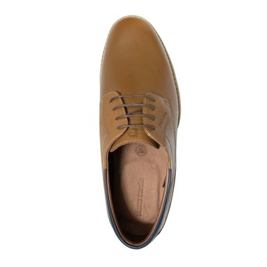 ZAPATOS CASUALES HOMBRE PIERRE CARDIN CUERO MARRÓN CLARO CL9001 TOF - 3