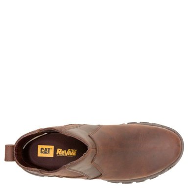 BOTINES HOMBRE CATERPILLAR MARRÓN THRESHOLD CHELSEA CUERO - 6