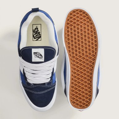 ZAPATILLAS HOMBRE VANS URBANAS AZUL KNU SKOOL  CUERO - 3