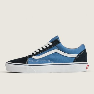 ZAPATILLAS HOMBRE VANS URBANAS AZUL MARINO UA OLD SK CUERO - 2