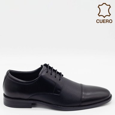 ZAPATOS DE VESTIR HOMBRE DAUSS NEGRO 4503 CUERO - 1