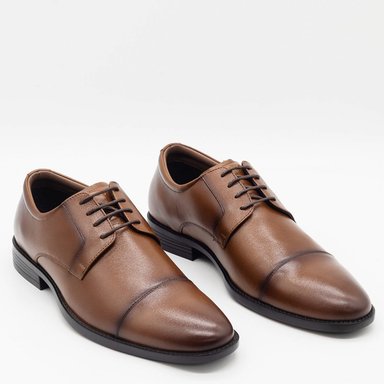 ZAPATOS DE VESTIR HOMBRE DAUSS MARRÓN 4503A CUERO - 2
