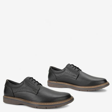 ZAPATOS CASUALES DE CUERO HOMBRES PIERRE CARDIN NEGRO CL7002 - 2
