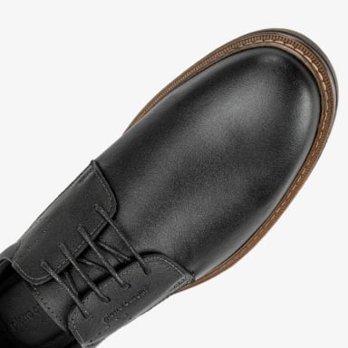 ZAPATOS CASUALES DE CUERO HOMBRES PIERRE CARDIN NEGRO CL7002 - 6