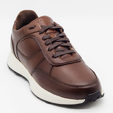 ZAPATILLAS HOMBRE DAUSS CASUALES MARRÓN Z3501PBA CUERO - 2