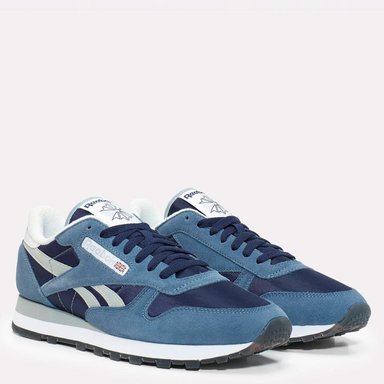 ZAPATILLAS HOMBRE REEBOK URBANAS AZUL CLASSIC LEATHER CUERO - 2