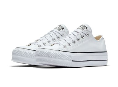 ZAPATILLAS MUJER CONVERSE URBANAS BLANCO CT AS LIFT OX CUERO - 2