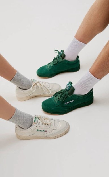 ZAPATILLAS MUJER REEBOK URBANAS CREMA CLUB C 85 VINTAGE CUERO