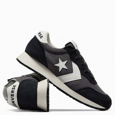 ZAPATILLAS MUJER CONVERSE URBANAS NEGRO CUERO - 7