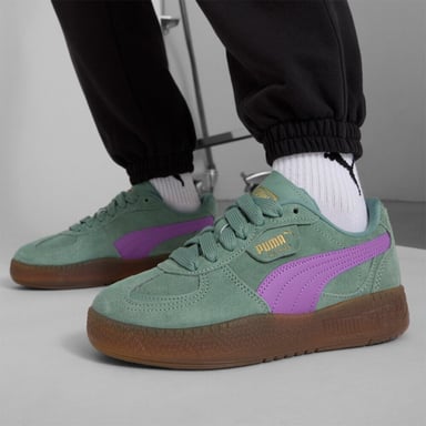 ZAPATILLAS MUJER PUMA URBANAS VERDE PALERMO MODA XTRA GUM WNS  CUERO - 2