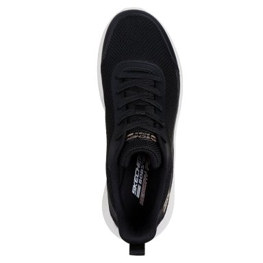 ZAPATILLAS MUJER SKECHERS URBANAS NEGRO BOBS SQUAD WAVES - 5