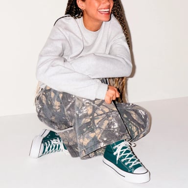 ZAPATILLAS MUJER CONVERSE URBANAS VERDE CHUCK TAYLOR ALL STAR LIFT PLATFORM SEASONAL COLOR - 2
