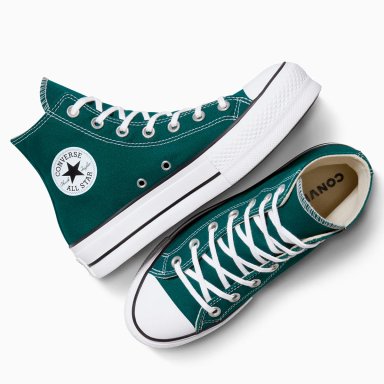 ZAPATILLAS MUJER CONVERSE URBANAS VERDE CHUCK TAYLOR ALL STAR LIFT PLATFORM SEASONAL COLOR - 6