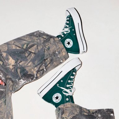 ZAPATILLAS MUJER CONVERSE URBANAS VERDE CHUCK TAYLOR ALL STAR LIFT PLATFORM SEASONAL COLOR - 8