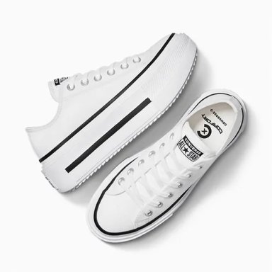 ZAPATILLAS MUJER CONVERSE URBANAS BLANCO CHUCK TAYLOR ALL STAR DOUBLE STACK PLATFORM - 7