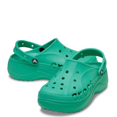 ZUECOS MUJER CROCS VERDE BAYA PLATFORM CLOG - 2