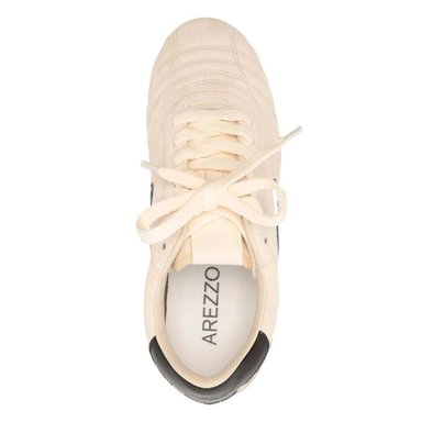 ZAPATILLAS CUERO CASUALES MUJER AREZZO CREMA - 4
