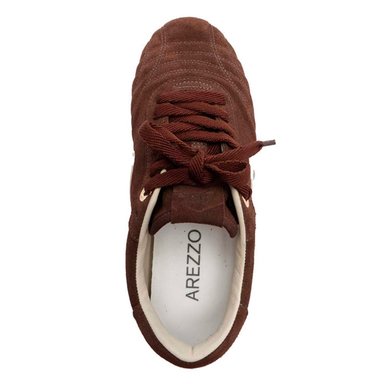 ZAPATILLAS CUERO CASUALES MUJER AREZZO MARRÓN - 4