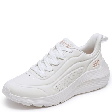 ZAPATILLAS MUJER SKECHERS CASUALES BLANCO BOBS SQUAD WAVES - 3