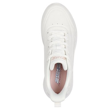ZAPATILLAS MUJER SKECHERS CASUALES BLANCO BOBS SQUAD WAVES - 5