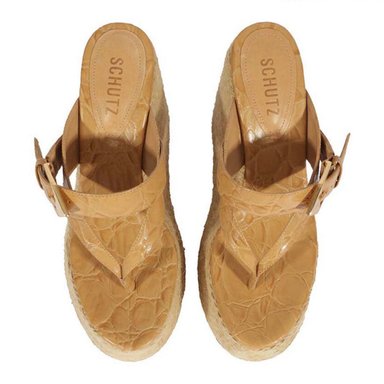 SANDALIAS CUERO MUJER SCHUTZ BEIGE - 3