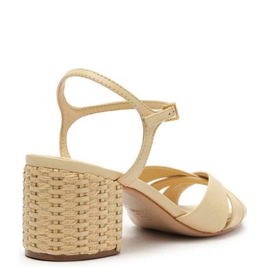 SANDALIAS CUERO MUJER SCHUTZ ALMENDRA - 3