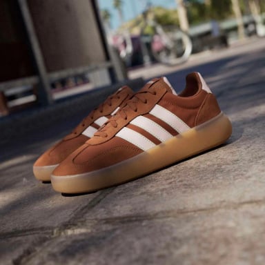 ZAPATILLAS HOMBRE ADIDAS URBANAS MARRÓN IH1443 CUERO - 4