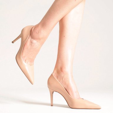 ZAPATOS DE VESTIR CUERO MUJER AREZZO BEIGE - 6