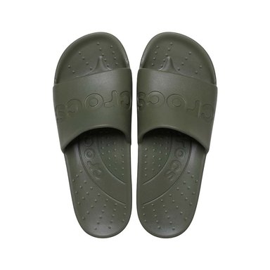 ZUECOS MUJER CROCS SLIDE ARMY VERDE - 5