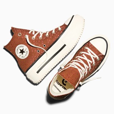 ZAPATILLAS MUJER CONVERSE URBANAS MARRÓN CHUCK TAYLOR ALL STAR DOUBLE STACK PLATFORM DEER - 5