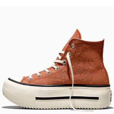 ZAPATILLAS MUJER CONVERSE URBANAS MARRÓN CHUCK TAYLOR ALL STAR DOUBLE STACK PLATFORM DEER - 3