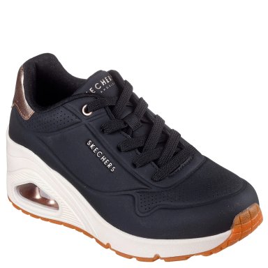 ZAPATILLAS MUJER SKECHERS URBANAS NEGRO UNO WEDGE - 2