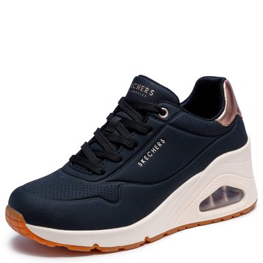 ZAPATILLAS MUJER SKECHERS URBANAS NEGRO UNO WEDGE - 3