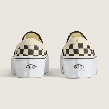ZAPATILLAS MUJER VANS URBANAS NEGRO CLASSIC CUERO - 4