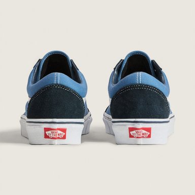 ZAPATILLAS MUJER VANS URBANAS AZUL MARINO UA OLD SK CUERO - 4