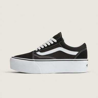 ZAPATILLAS MUJER VANS URBANAS NEGRO OLD SK ST CUERO - 2