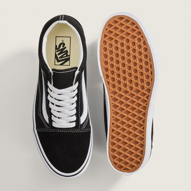 ZAPATILLAS MUJER VANS URBANAS NEGRO OLD SK ST CUERO - 3