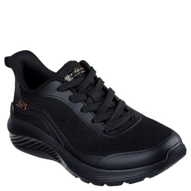 ZAPATILLAS MUJER SKECHERS URBANAS NEGRO BOBS SQUAD WAVES - 2
