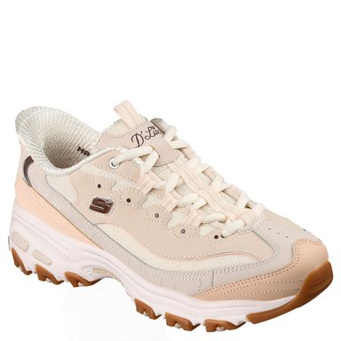 ZAPATILLAS MUJER SKECHERS URBANAS CREMA DLITES - 2