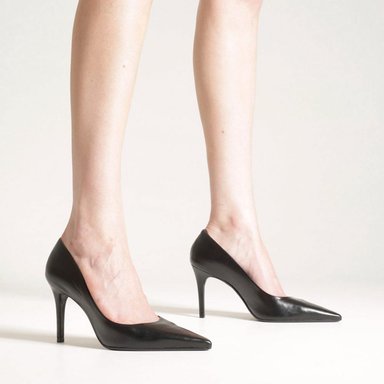 ZAPATOS DE VESTIR CUERO MUJER AREZZO NEGRO - 6