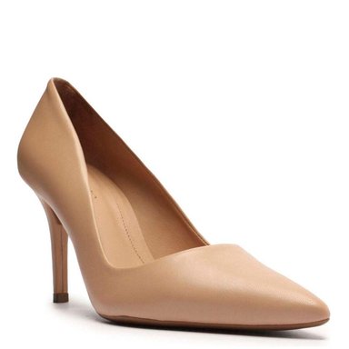 ZAPATOS DE VESTIR CUERO MUJER AREZZO NUDE - 3