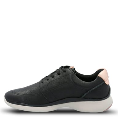 ZAPATILLAS DE CUERO MUJER HUSH-PUPPIES NEGRO GOSS - 5