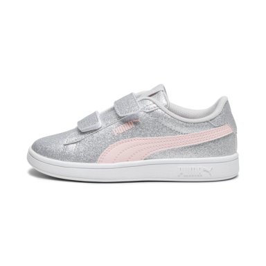 ZAPATILLAS UNISEX PUMA URBANAS PLATEADO SMASH 3.0 GLITZ GLAM V PS