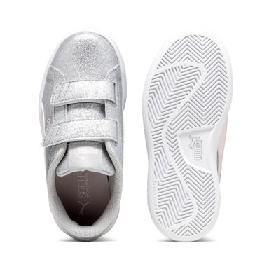 ZAPATILLAS UNISEX PUMA URBANAS PLATEADO SMASH 3.0 GLITZ GLAM V PS - 6