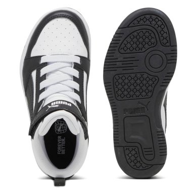 ZAPATILLAS NIÑO PUMA URBANAS BLANCO PUMA REBOUND V6 MID AC+ PS - 4