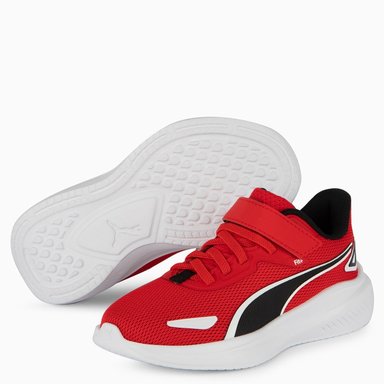 ZAPATILLAS NIÑO PUMA URBANAS ROJO SKYROCKET AC+ PS SMASH 3.0 L GLITTER VELCRO V INF - 2