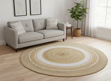 ALFOMBRA RIPLEY HOME REDONDAS JUTE 180 X 180 CM