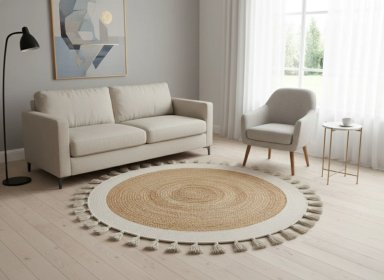 ALFOMBRA RIPLEY HOME REDONDAS JUTE 180 X 180 CM