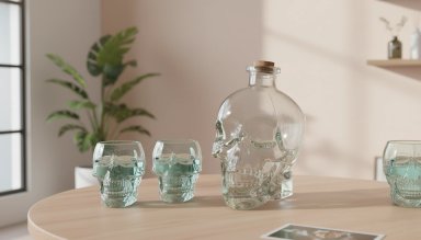 VASO RIPLEY HOME CALAVERA VIDRIO - 3